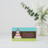 Visitekaartjes met luierCake (Staand voorkant)