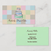 Visitekaartjes met luierCake (Voorkant / Achterkant)