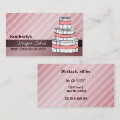 Visitekaartjes met luierCake (Voorkant / Achterkant)