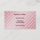 Visitekaartjes met luierCake (Achterkant)