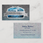 Visitekaartjes met mechanische slogans (Voorkant / Achterkant)