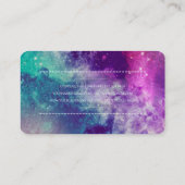 Visitekaartjes met melkwegstelsel (Achterkant)