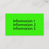 Visitekaartjes met metalen kromme (Achterkant)