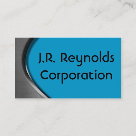 Visitekaartjes met metalen kromme (Voorkant)