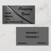 Visitekaartjes met metalen kromme (Voorkant / Achterkant)