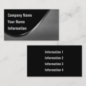 Visitekaartjes met metalen kromme (Voorkant / Achterkant)