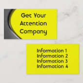 Visitekaartjes met metalen kromme (Voorkant / Achterkant)