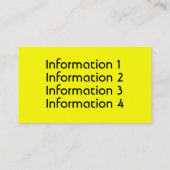 Visitekaartjes met metalen kromme (Achterkant)