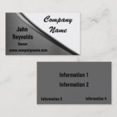 Visitekaartjes met metalen kromme (Voorkant / Achterkant)