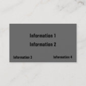 Visitekaartjes met metalen kromme (Achterkant)