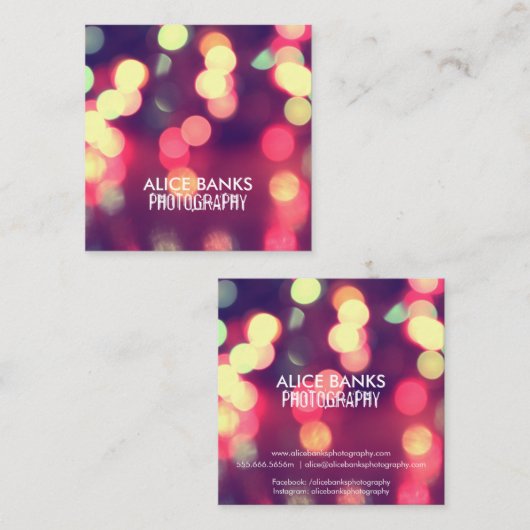 Visitekaartjes met mondlicht (Voorkant / Achterkant)