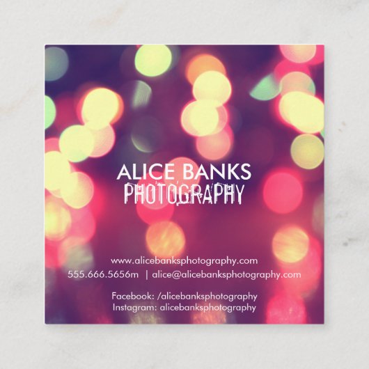 Visitekaartjes met mondlicht (Achterkant)