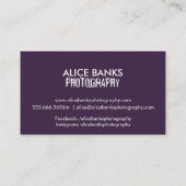 Visitekaartjes met mondlicht (Achterkant)