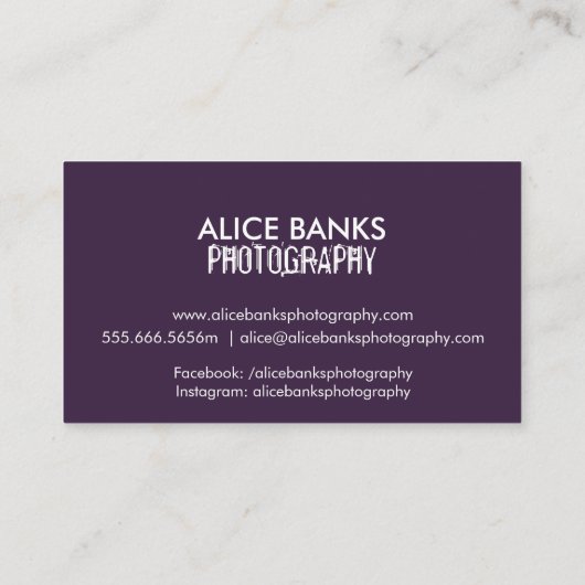 Visitekaartjes met mondlicht (Achterkant)