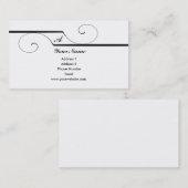 Visitekaartjes met monogram schuifwiel (Voorkant / Achterkant)