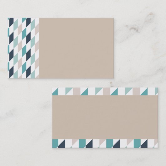 Visitekaartjes met multidiamantpatroon (Voorkant / Achterkant)