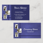 Visitekaartjes met multipel dierlijk taxiderme ~D2 (Voorkant / Achterkant)