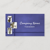 Visitekaartjes met multipel dierlijk taxiderme ~D2 (Achterkant)