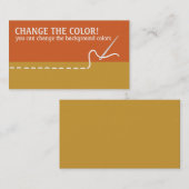 Visitekaartjes met naaischroefnaaischroefdraad (Voorkant / Achterkant)