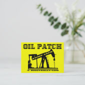 Visitekaartjes met oliepleppomp, verpakking van 10 (Staand voorkant)