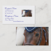 Visitekaartjes met paardenprofiel (Voorkant / Achterkant)