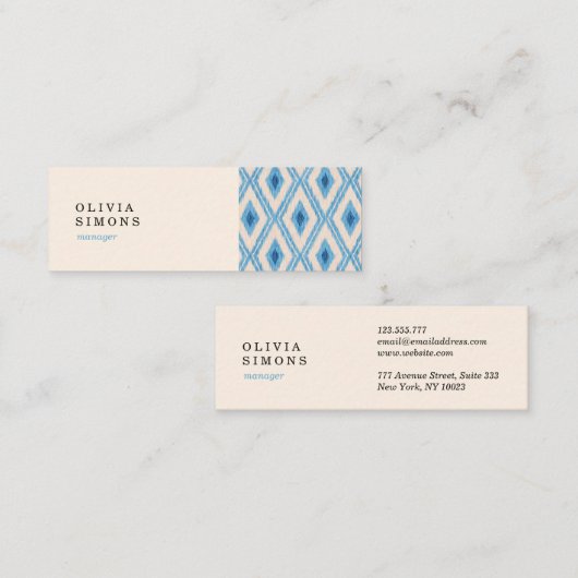 Visitekaartjes met patroon (Voorkant / Achterkant)