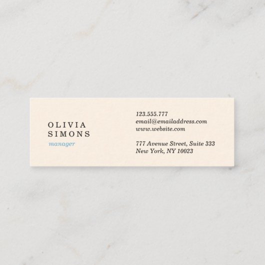 Visitekaartjes met patroon (Achterkant)