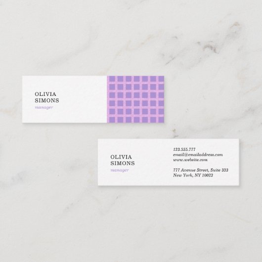 Visitekaartjes met patroon (Voorkant / Achterkant)