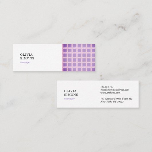 Visitekaartjes met patroon (Voorkant / Achterkant)