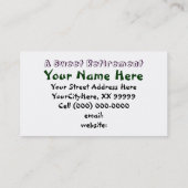 Visitekaartjes met pensioen gaan (Achterkant)