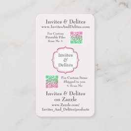 visitekaartjes met QR-codes voor eenvoudig scannen