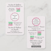 visitekaartjes met QR-codes voor eenvoudig scannen (Voorkant / Achterkant)