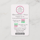 visitekaartjes met QR-codes voor eenvoudig scannen (Achterkant)