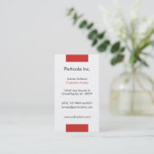 Visitekaartjes met rode blokjes (Staand voorkant)