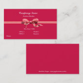 Visitekaartjes met rode romp (Voorkant / Achterkant)