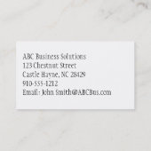 Visitekaartjes met roze en witte pokadots (Achterkant)