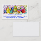 Visitekaartjes met rubberdraden (Voorkant / Achterkant)