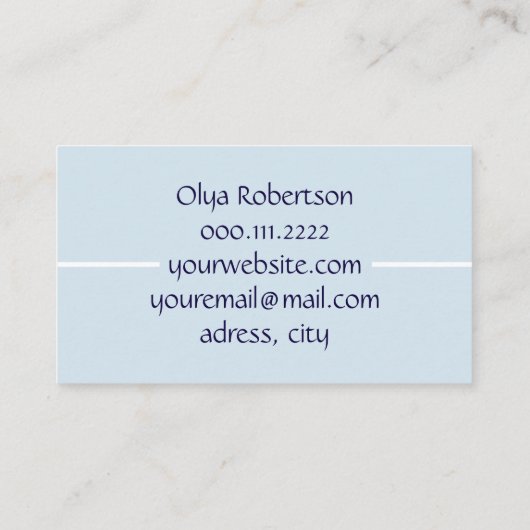 visitekaartjes met schattige kisten (Achterkant)