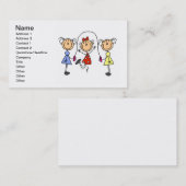 Visitekaartjes met schroefdraad (Voorkant / Achterkant)