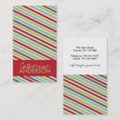 Visitekaartjes met schuine strepen (Voorkant / Achterkant)