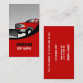 Visitekaartjes met sneeuwploeg (Voorkant / Achterkant)