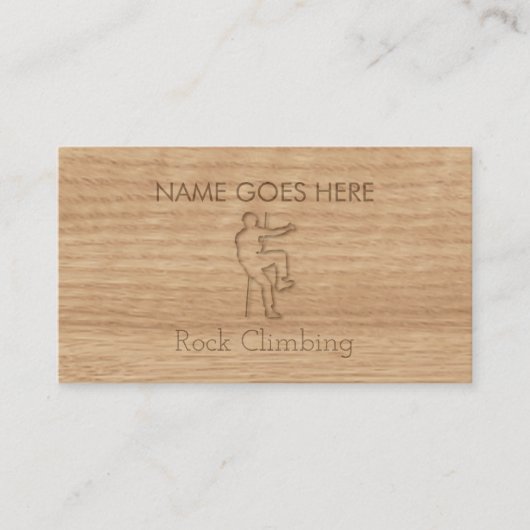 visitekaartjes met "Touch Wood" (Voorkant)