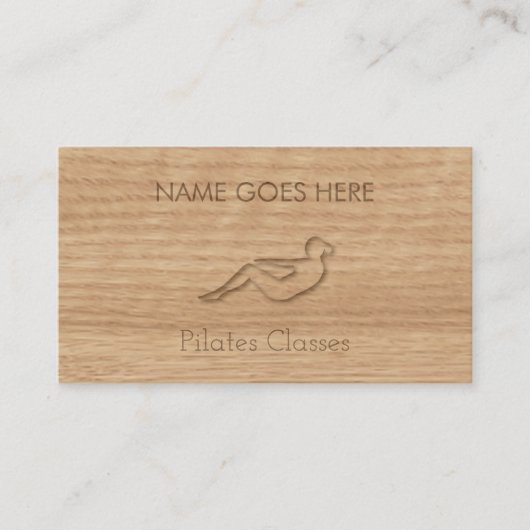 visitekaartjes met touchhout (Voorkant)