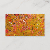 Visitekaartjes met valleien, herfst lekt, Natuur (Achterkant)