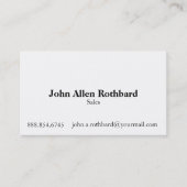 Visitekaartjes met verkoophaaien (Voorkant)