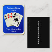 Visitekaartjes met vier Aces (Voorkant / Achterkant)
