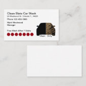 Visitekaartjes met vuile schone auto's (Voorkant / Achterkant)