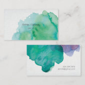 Visitekaartjes met waterkleurstof (Voorkant / Achterkant)