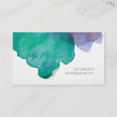 Visitekaartjes met waterkleurstof (Achterkant)