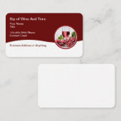 Visitekaartjes met wijnthema (Voorkant / Achterkant)